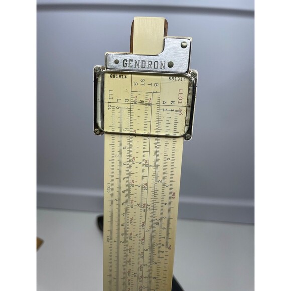 Keuffel Esser Slide Rule N4081-3 Log Log Duplex Decitrig Leather Case Box 1940s - Picture 2 of 8